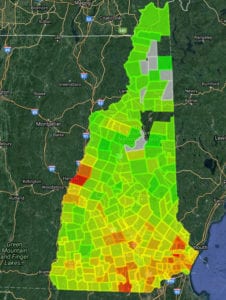 New Hampshire Tax Amounts by Town - from liberty603.com