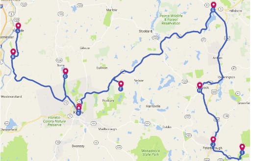 Driving Tour of the Monadnock Region in New Hampshire