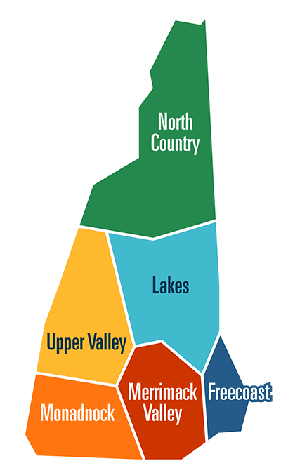 Private: New Hampshire Regions Color Map
